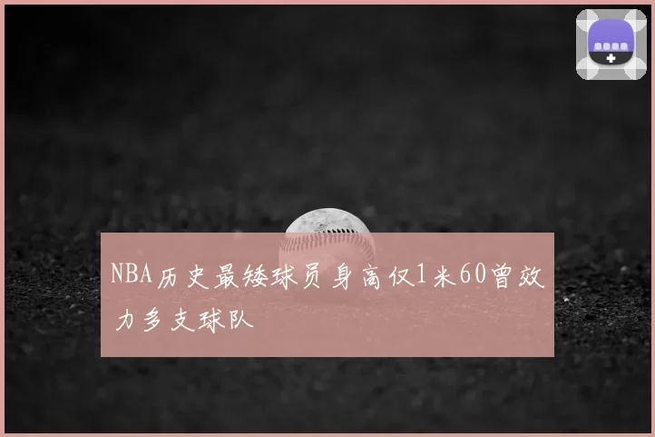 NBA历史最矮球员身高仅1米60曾效力多支球队